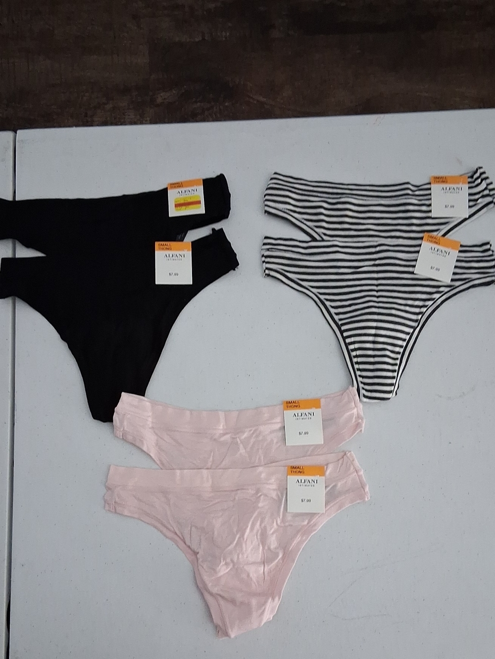 6 Pack Alfani Women's Thing Style Panties S
